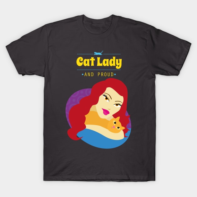 Cat Lady and Proudy T-Shirt by Bleckim